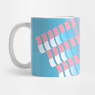 Transgender Pride Abstract Waveform Mug